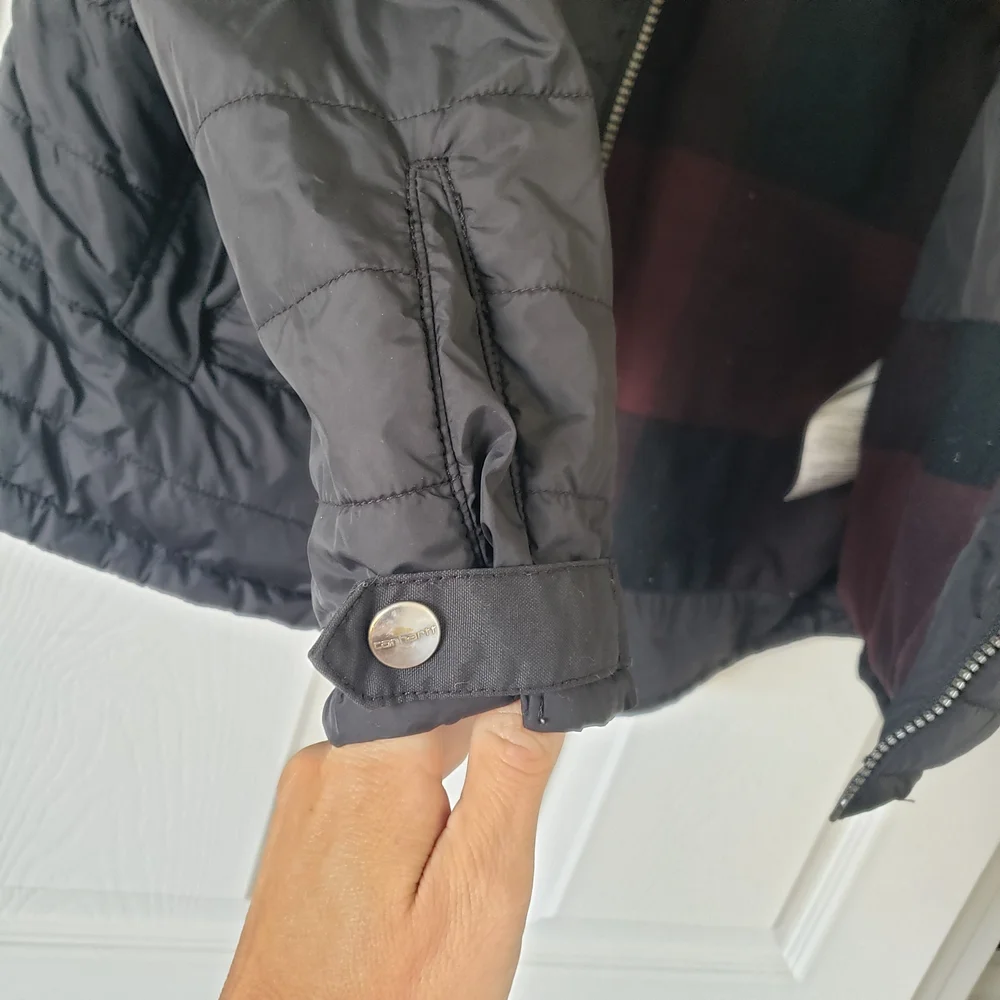 Carhartt Jacket Womens Amoret Black Puffer Coat Quilted #45 - Picture 10 of 12